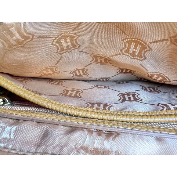 Yellow JW Hulme Leather Crossbody Bag With Tassel Accent & Adjustable Strap - Picture 6 of 14